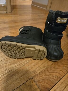 Cat & Jack Black and Tan Kids Snow Boots. Never Worn.